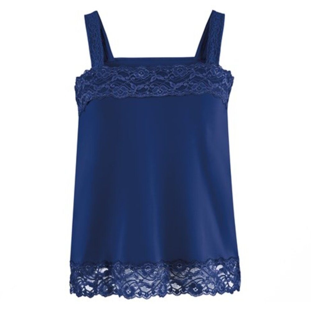 New Camisole--Turtle Bay-navy blue--size L---NEW